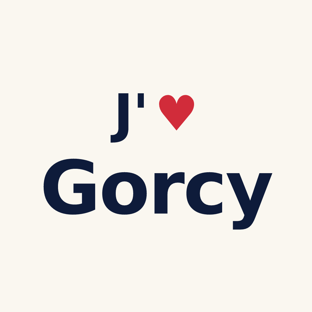 Tasse personnalisée Gorcy — design J'aime Gorcy