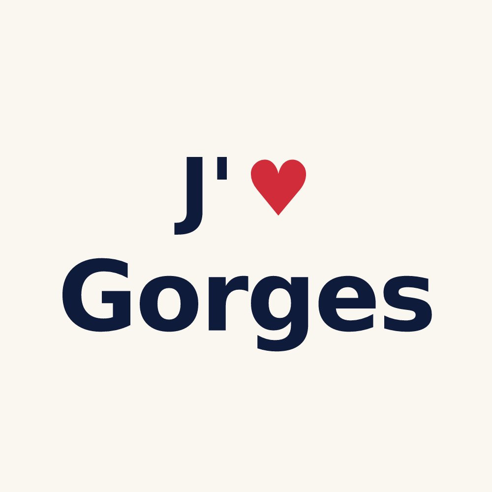 Tasse personnalisée Gorges — design J'aime Gorges