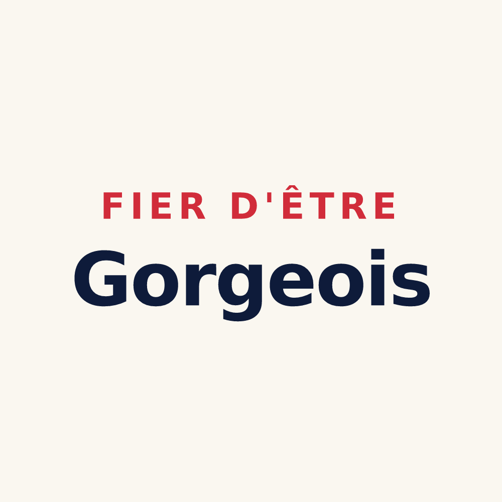 Tasse « Fier d'être Gorgeois » — design pour Gorges