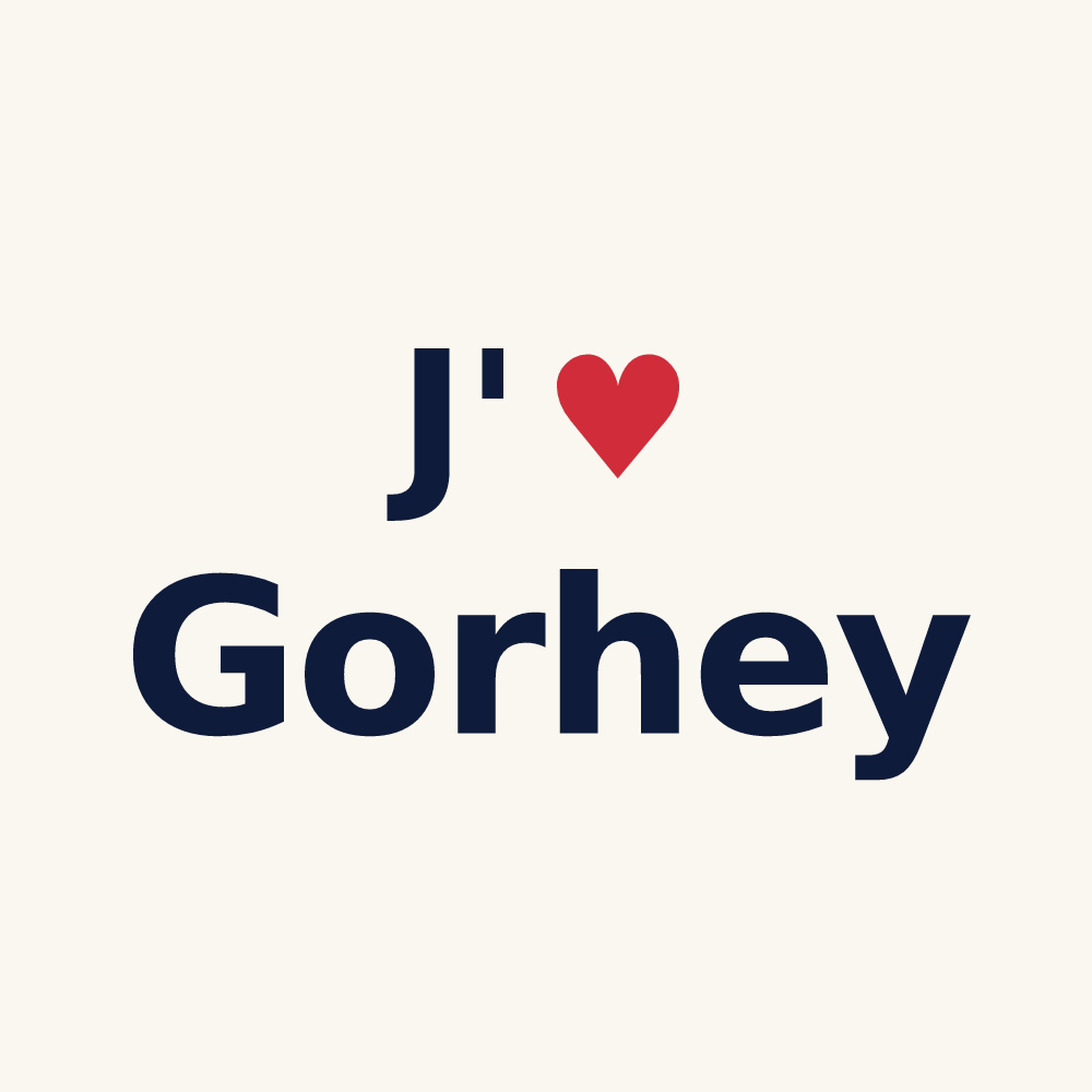 Tasse personnalisée Gorhey — design J'aime Gorhey