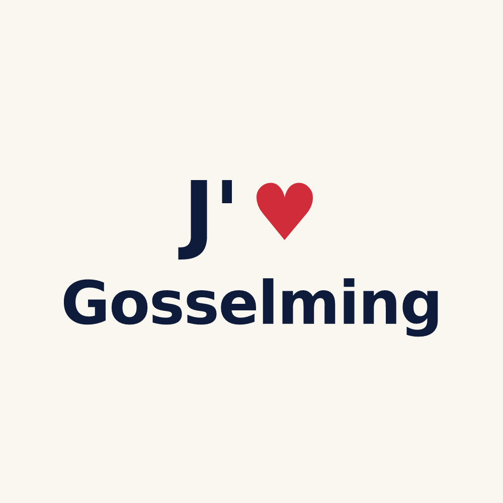 Tasse personnalisée Gosselming — design J'aime Gosselming