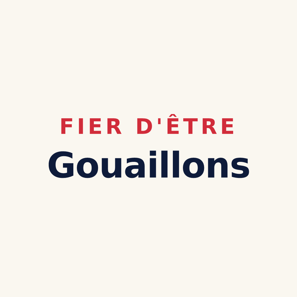 Tasse « Fier d'être Gouaillons » — design pour Gouaix