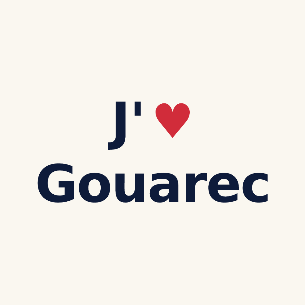 Tasse personnalisée Gouarec — design J'aime Gouarec