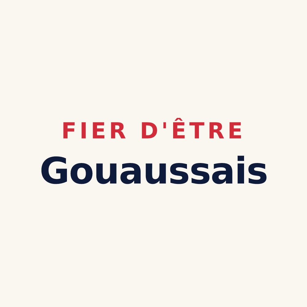 Tasse « Fier d'être Gouaussais » — design pour Gouaux-de-Luchon