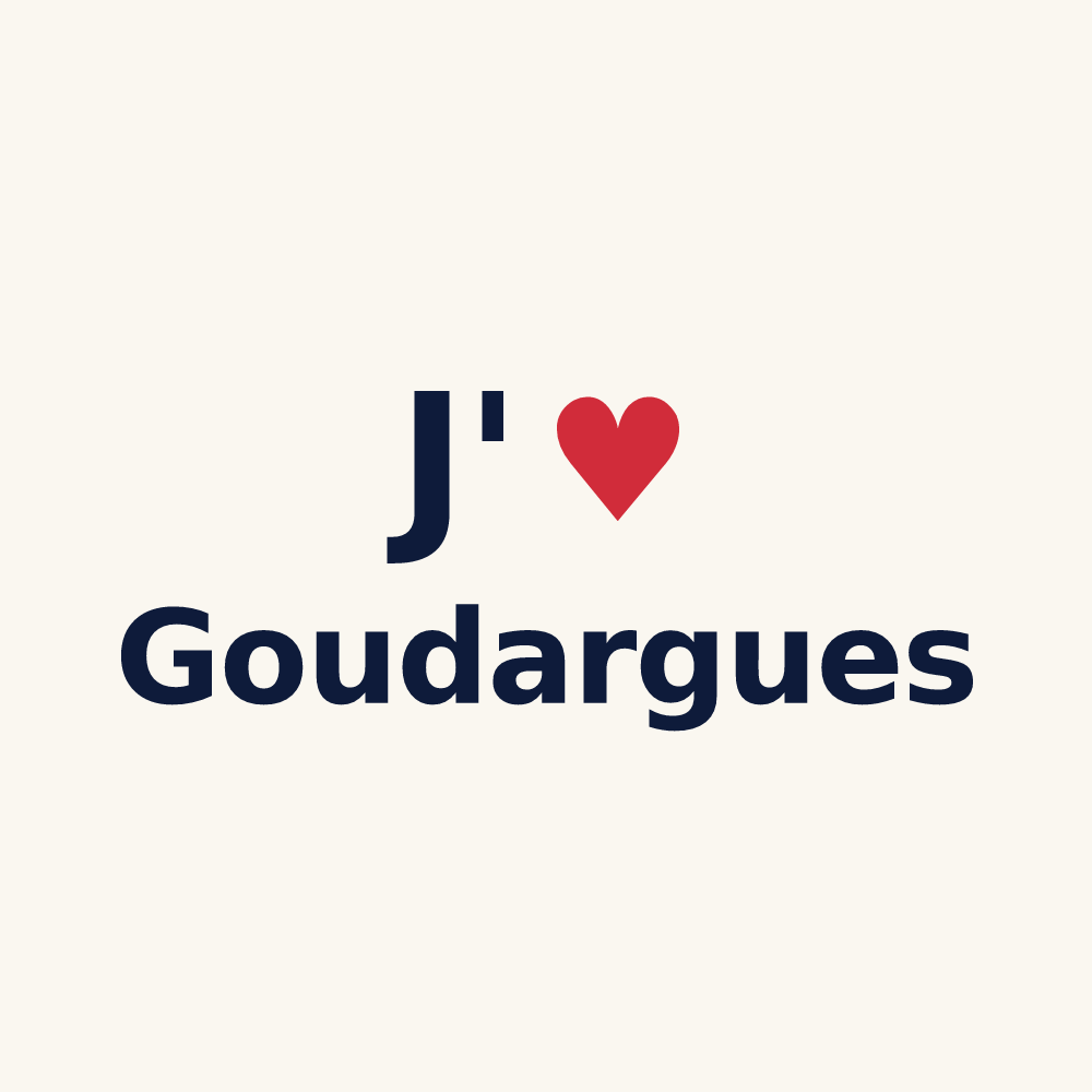 Tasse personnalisée Goudargues — design J'aime Goudargues