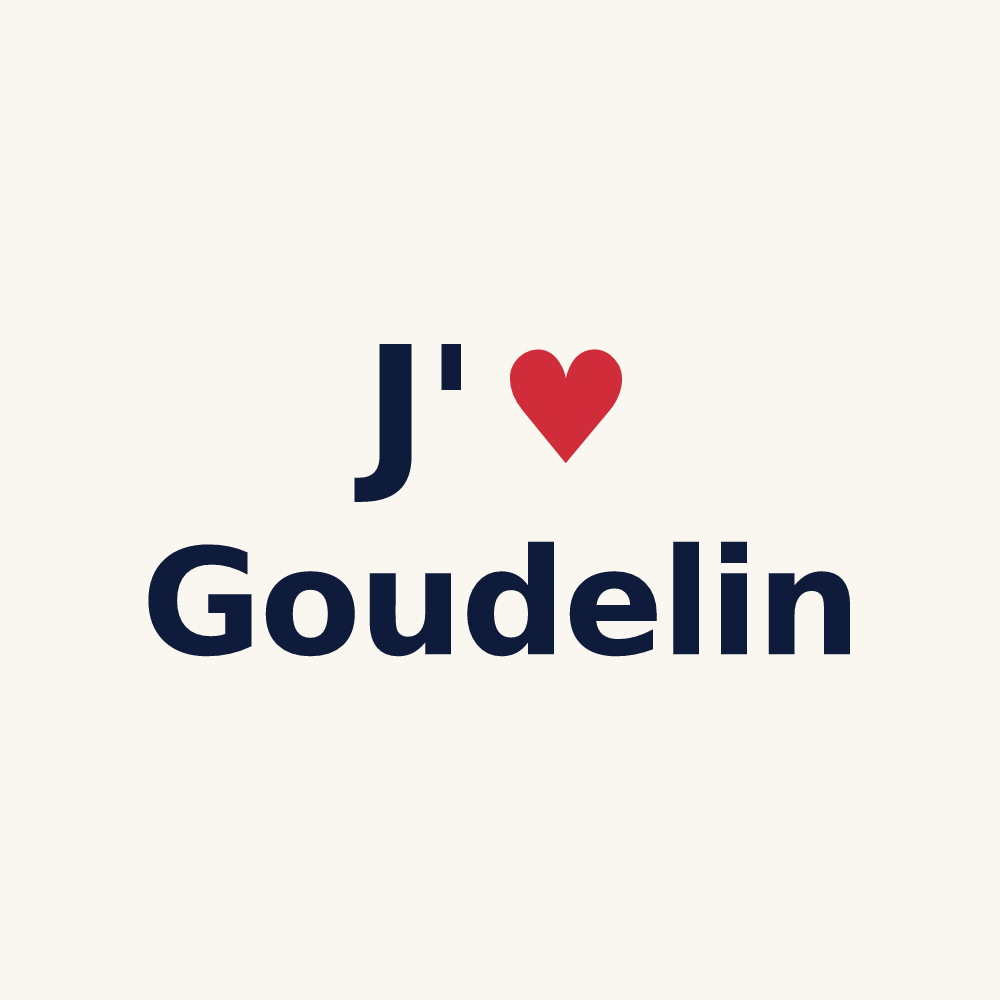 Tasse personnalisée Goudelin — design J'aime Goudelin