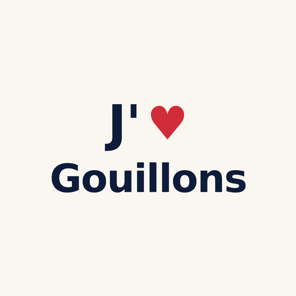 Tasse personnalisée Gouillons — design J'aime Gouillons