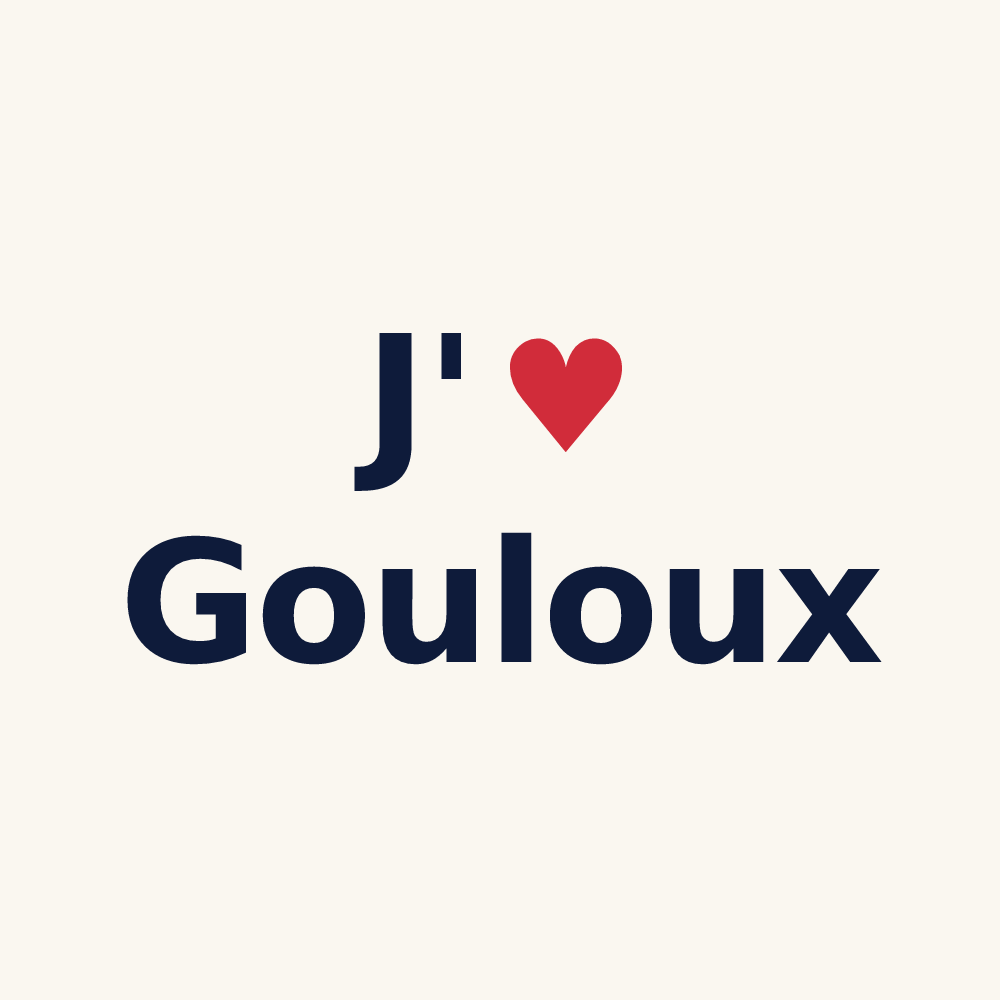 Tasse personnalisée Gouloux — design J'aime Gouloux