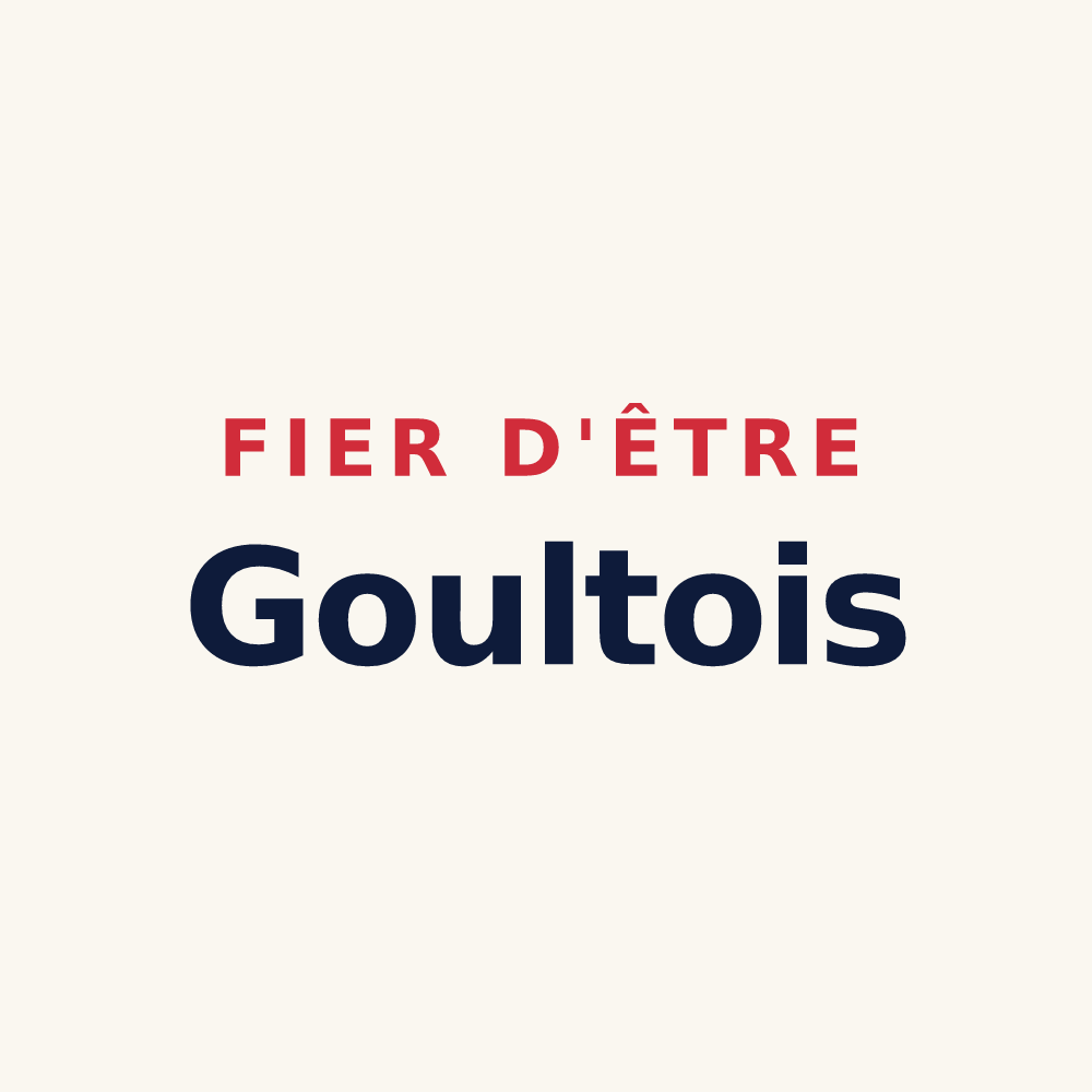 Tasse « Fier d'être Goultois » — design pour Goult