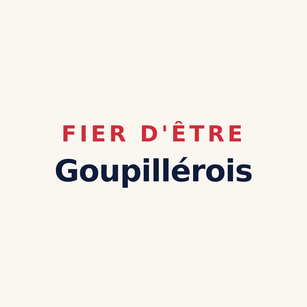 Tasse « Fier d'être Goupillérois » — design pour Goupil-Othon
