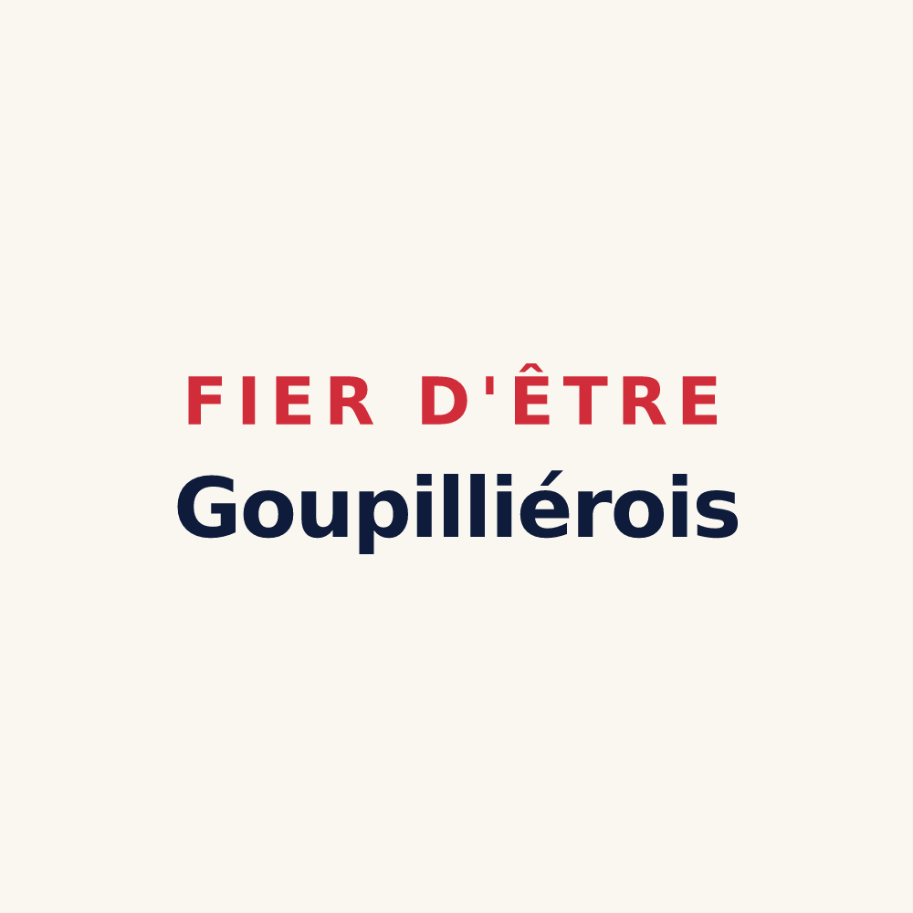 Tasse « Fier d'être Goupilliérois » — design pour Goupillières