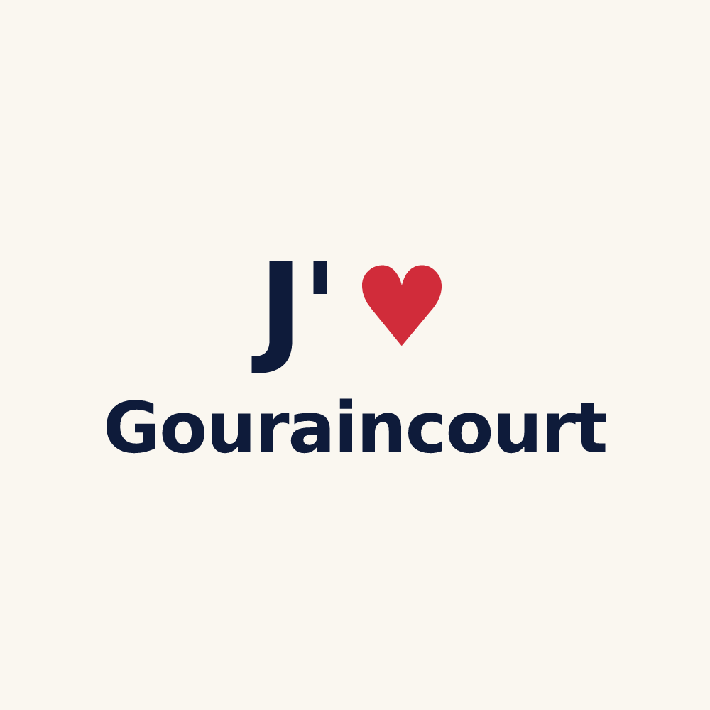 Tasse personnalisée Gouraincourt — design J'aime Gouraincourt