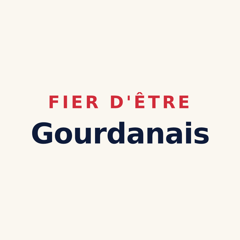 Tasse « Fier d'être Gourdanais » — design pour Gourdan-Polignan