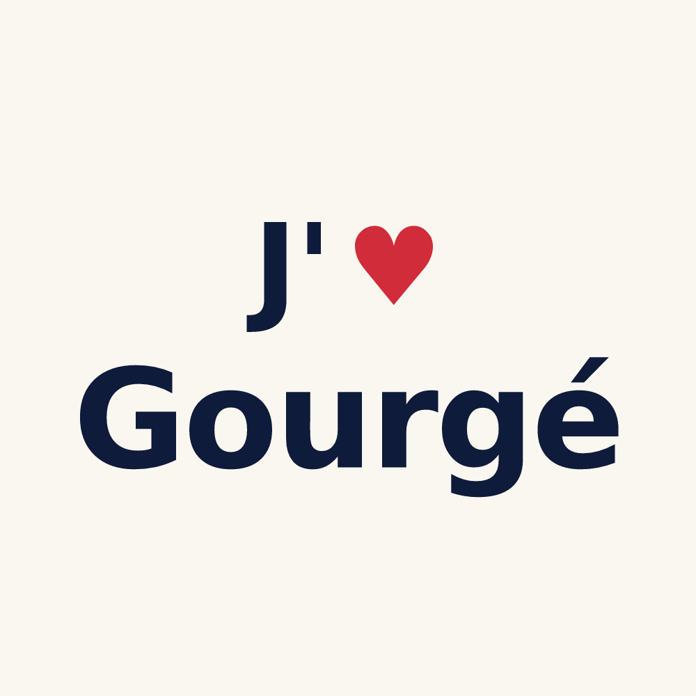Tasse personnalisée Gourgé — design J'aime Gourgé