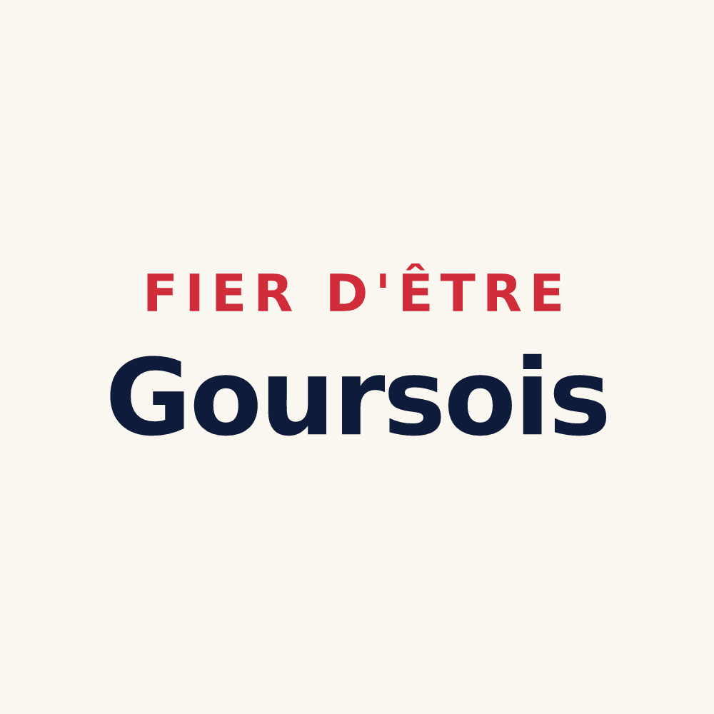 Tasse « Fier d'être Goursois » — design pour Gours