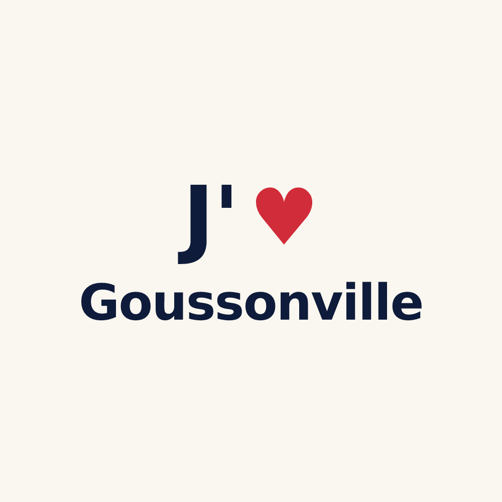 Tasse personnalisée Goussonville — design J'aime Goussonville