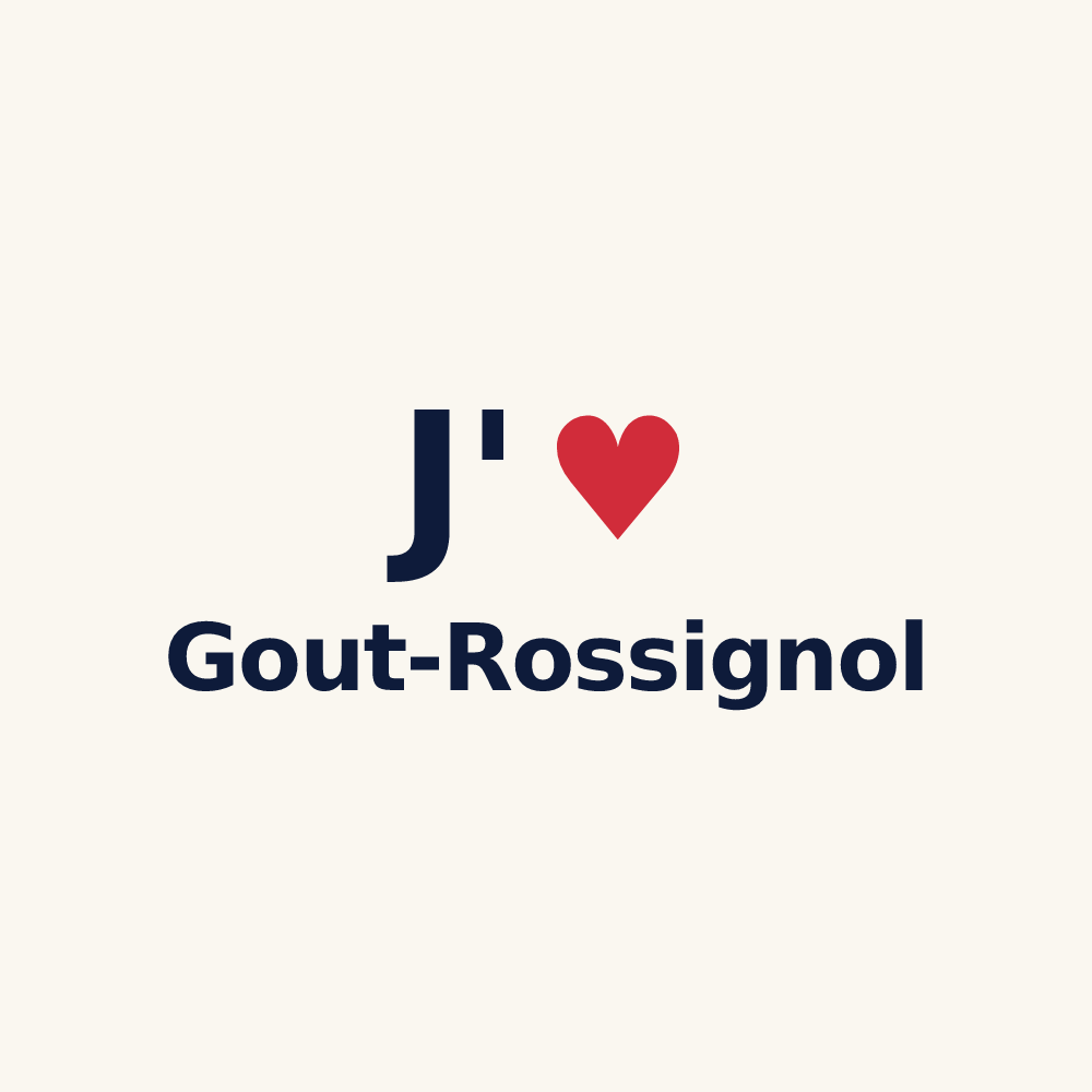 Tasse personnalisée Gout-Rossignol — design J'aime Gout-Rossignol
