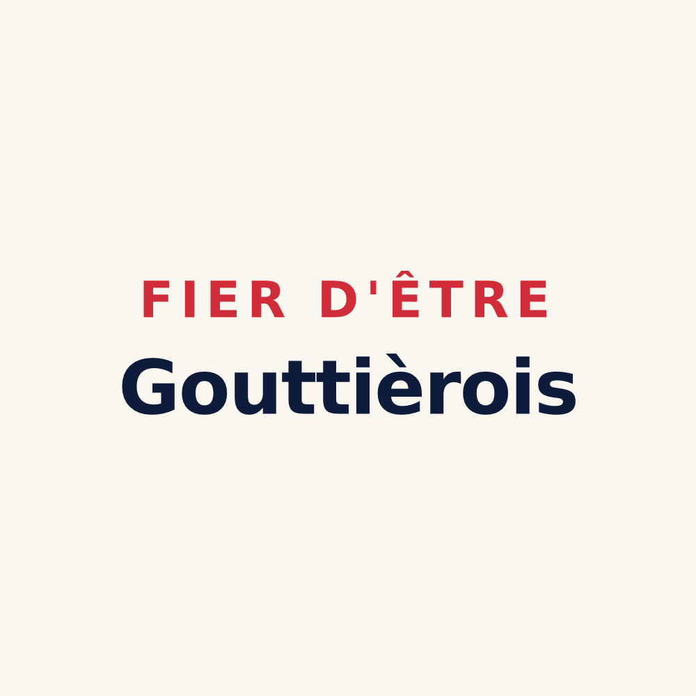 Tasse « Fier d'être Gouttièrois » — design pour Gouttières