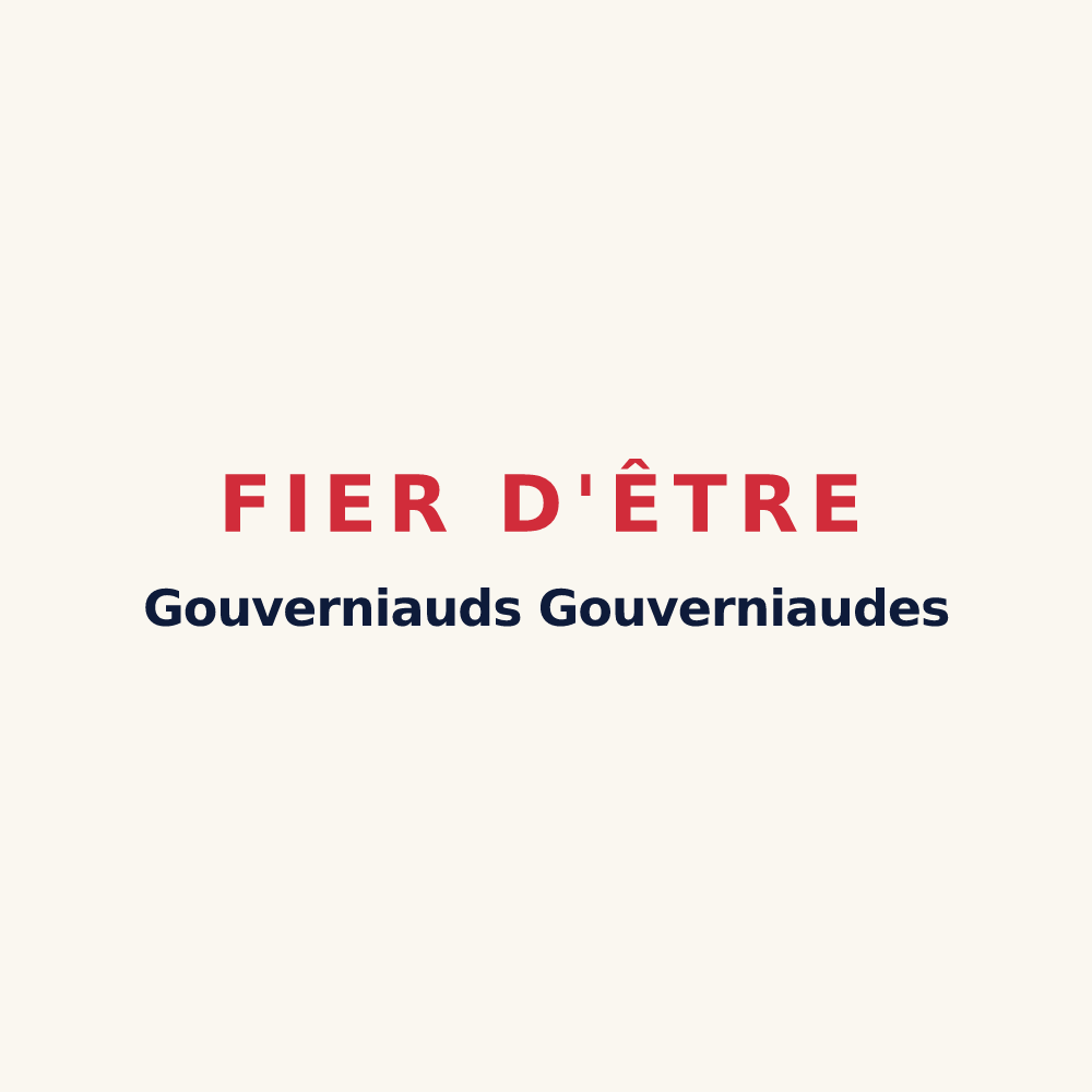 Tasse « Fier d'être Gouverniauds Gouverniaudes » — design pour Gouvernes