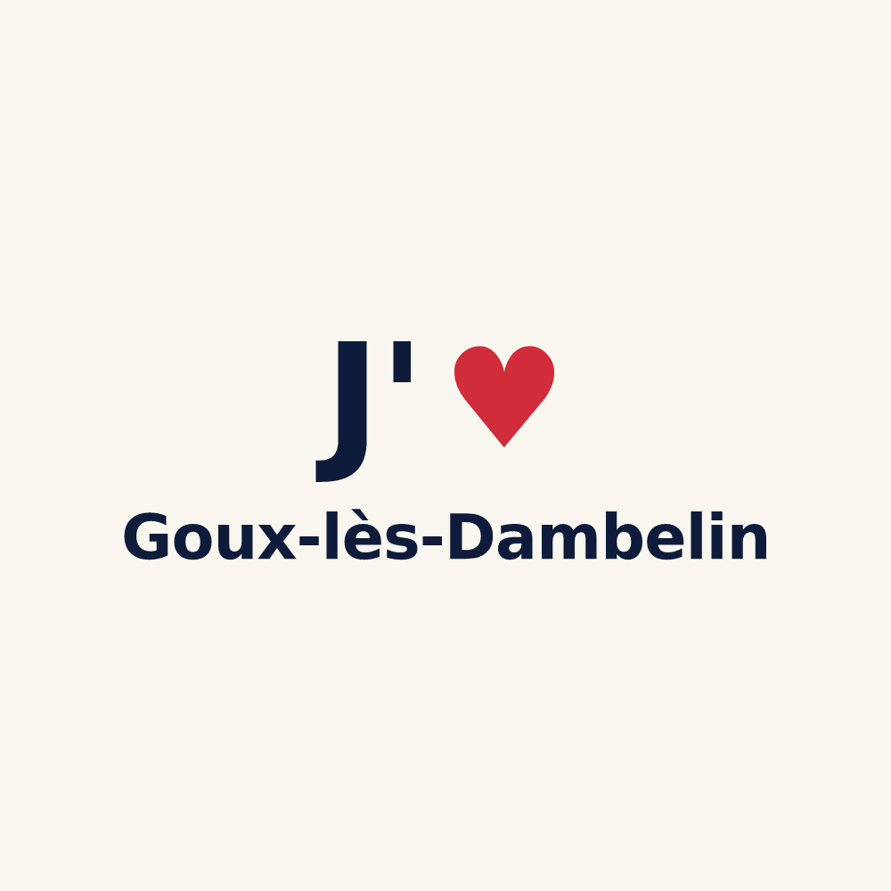 Tasse personnalisée Goux-lès-Dambelin — design J'aime Goux-lès-Dambelin