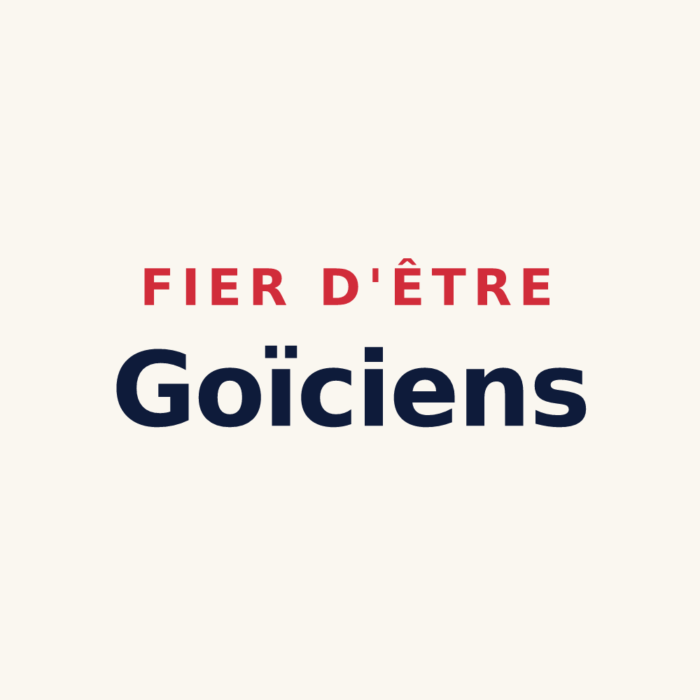 Tasse « Fier d'être Goïciens » — design pour Gouy