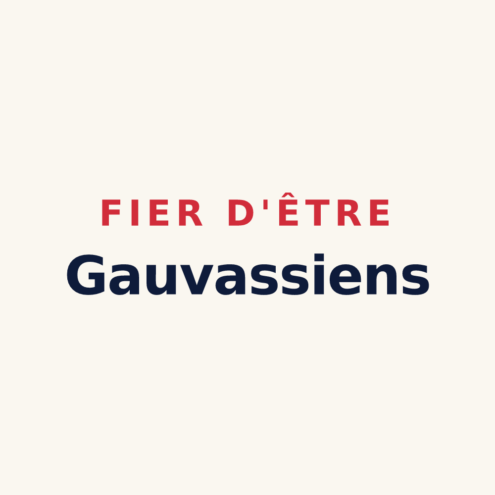 Tasse « Fier d'être Gauvassiens » — design pour Gouy