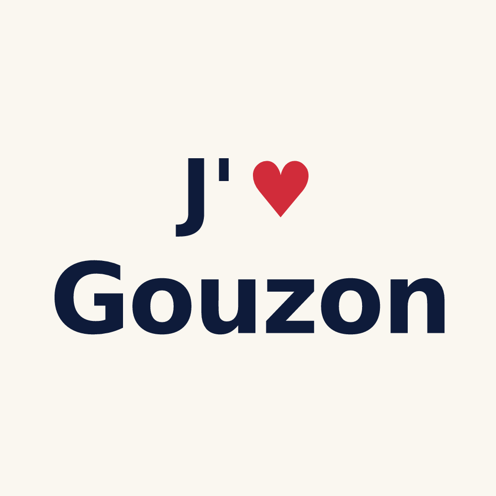 Tasse personnalisée Gouzon — design J'aime Gouzon