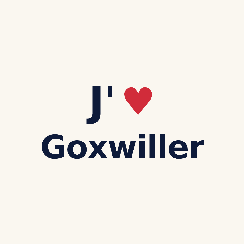Tasse personnalisée Goxwiller — design J'aime Goxwiller