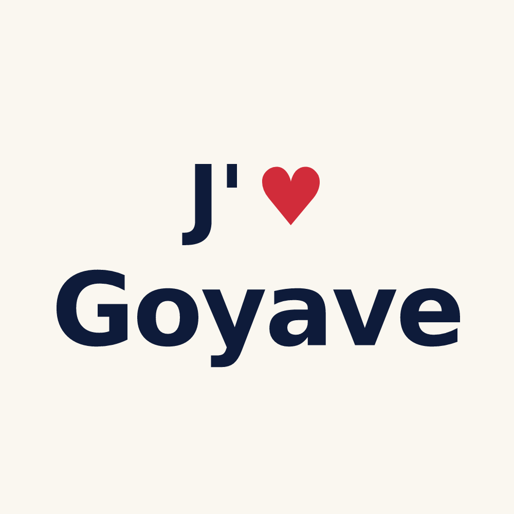 Tasse personnalisée Goyave — design J'aime Goyave