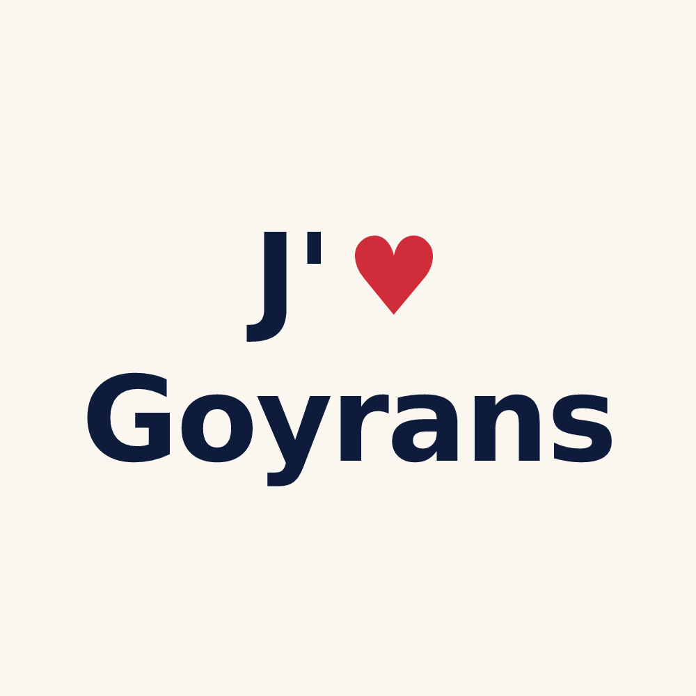 Tasse personnalisée Goyrans — design J'aime Goyrans