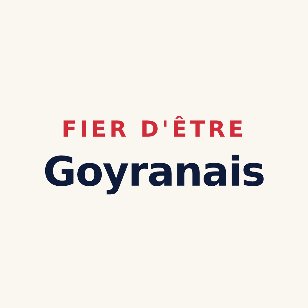 Tasse « Fier d'être Goyranais » — design pour Goyrans