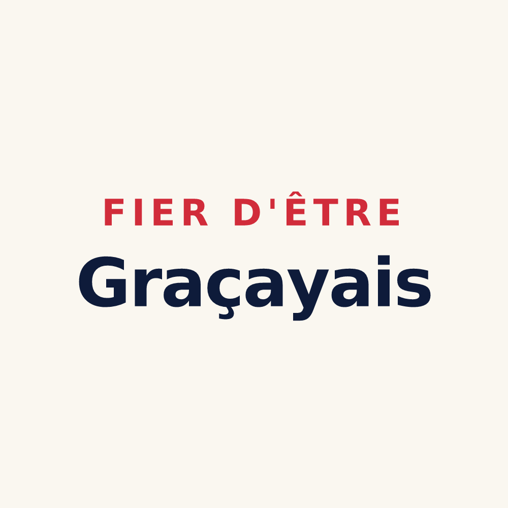 Tasse « Fier d'être Graçayais » — design pour Graçay