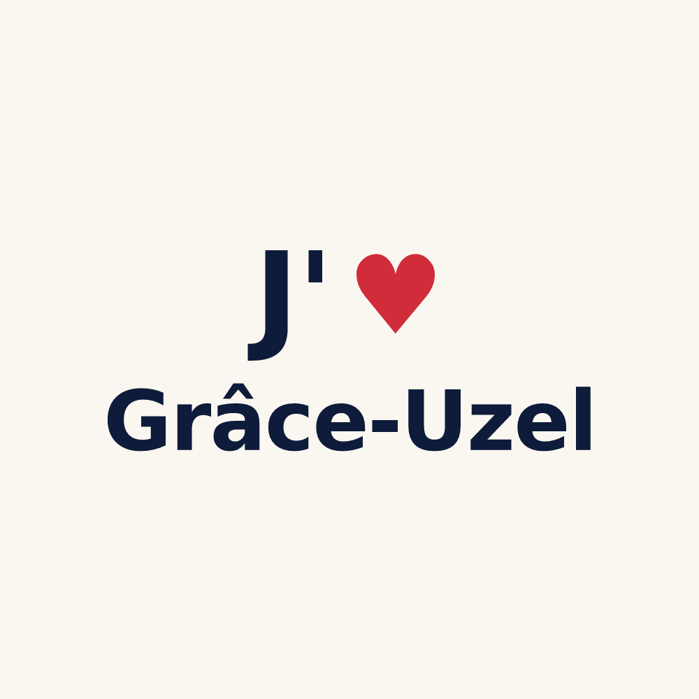 Tasse personnalisée Grâce-Uzel — design J'aime Grâce-Uzel