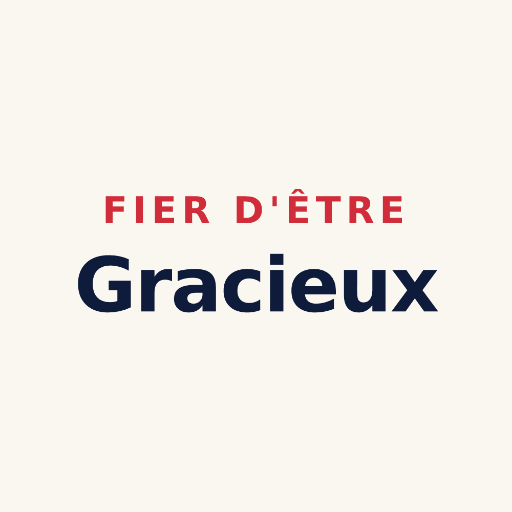 Tasse « Fier d'être Gracieux » — design pour Grâces