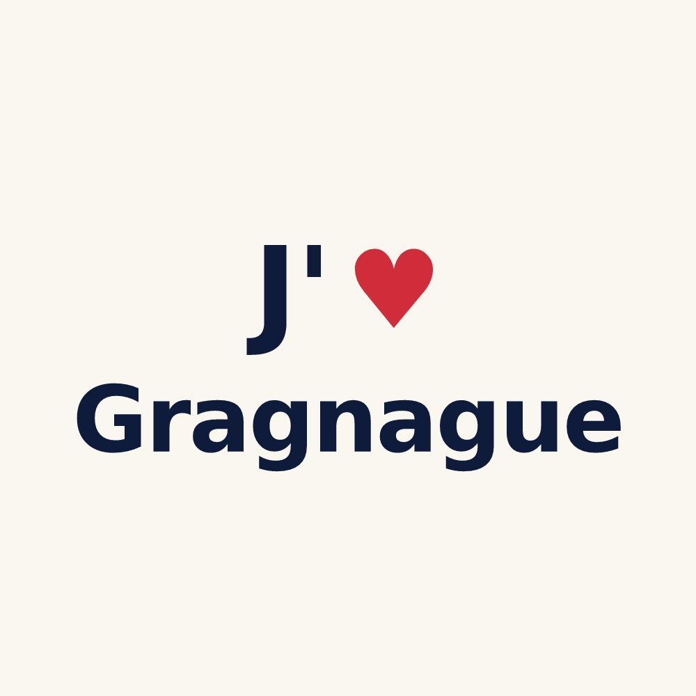 Tasse personnalisée Gragnague — design J'aime Gragnague