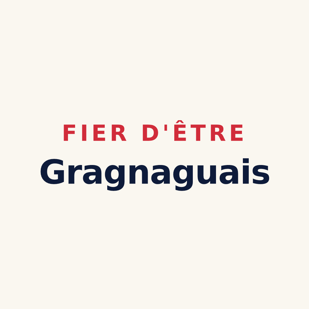Tasse « Fier d'être Gragnaguais » — design pour Gragnague