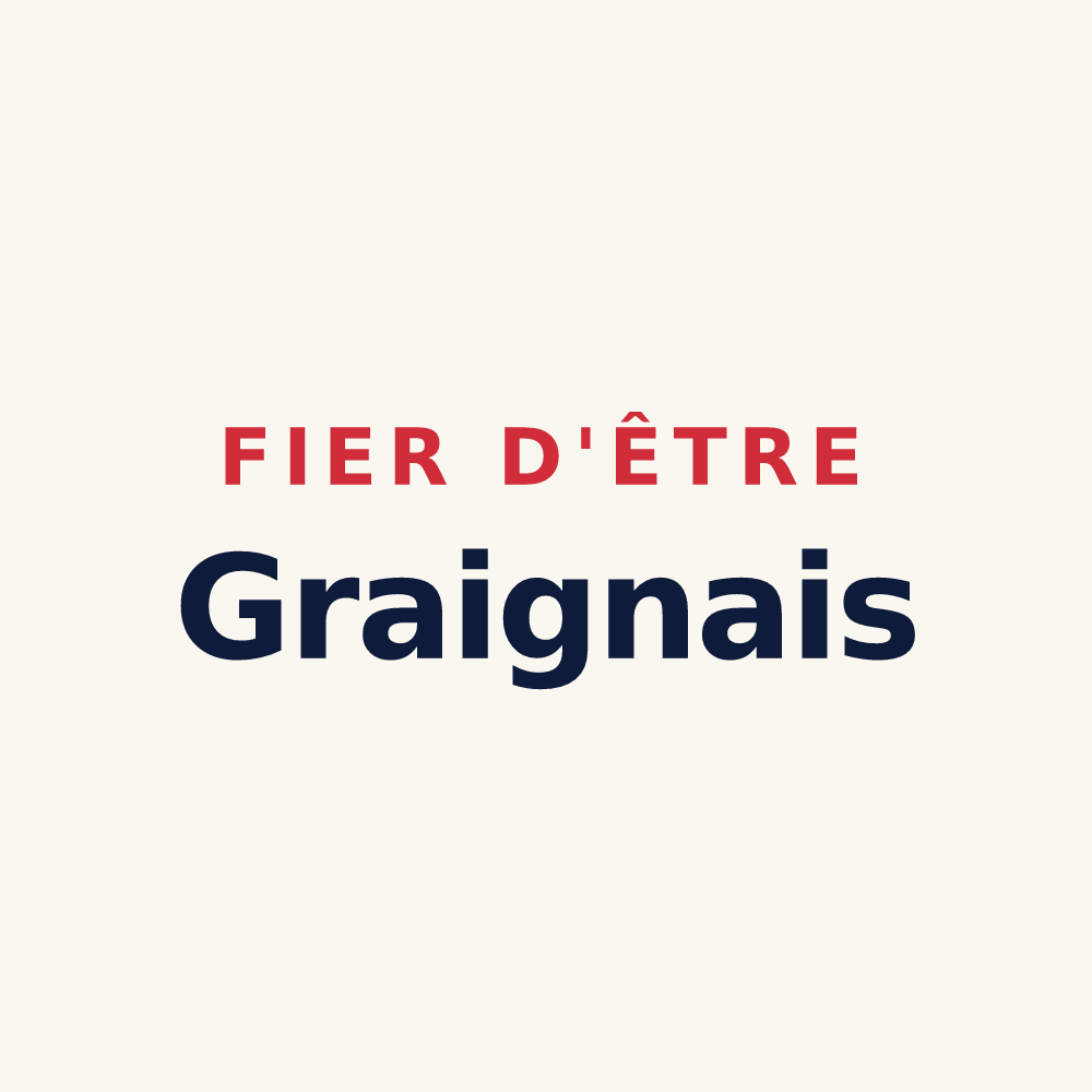 Tasse « Fier d'être Graignais » — design pour Graignes-Mesnil-Angot