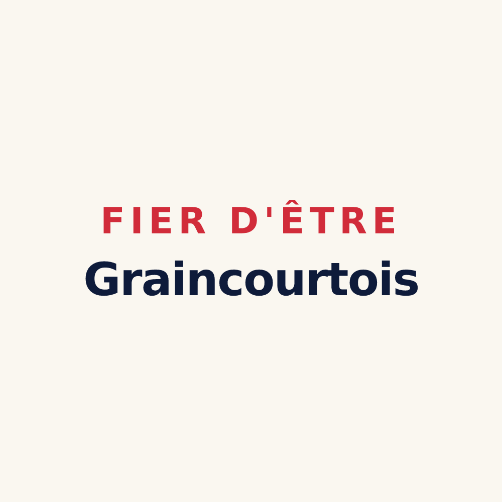 Tasse « Fier d'être Graincourtois » — design pour Graincourt-lès-Havrincourt