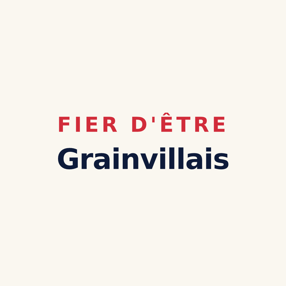 Tasse « Fier d'être Grainvillais » — design pour Grainville-sur-Ry