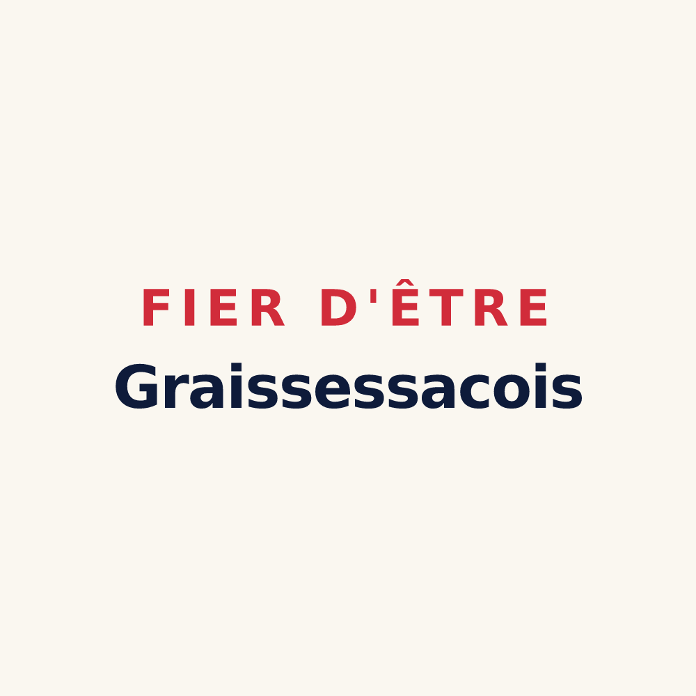 Tasse « Fier d'être Graissessacois » — design pour Graissessac