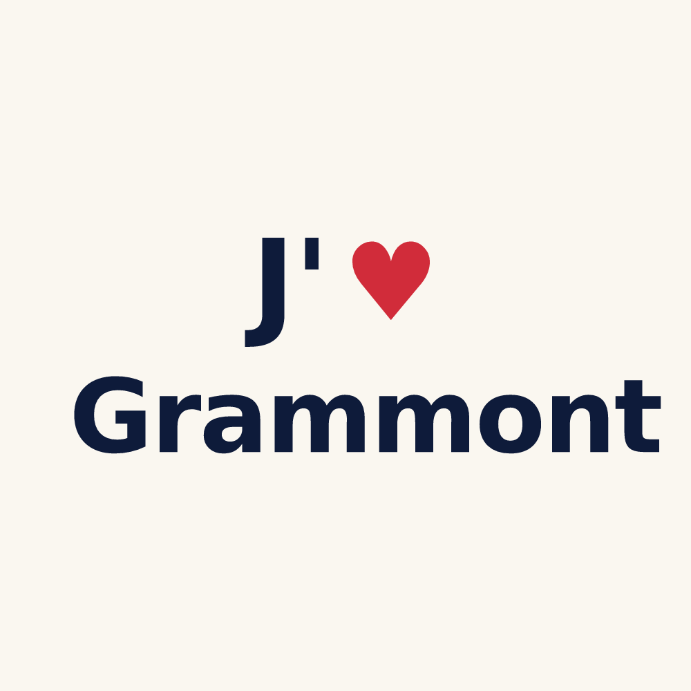 Tasse personnalisée Grammont — design J'aime Grammont