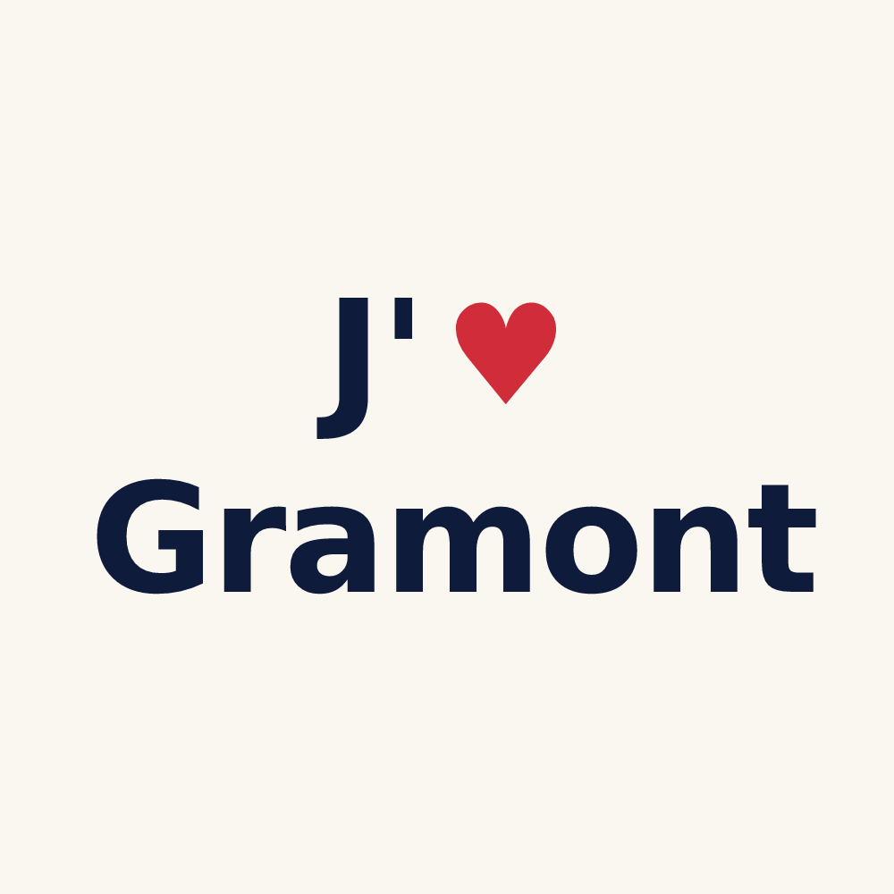 Tasse personnalisée Gramont — design J'aime Gramont