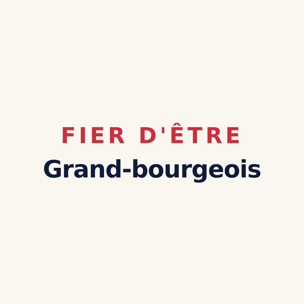 Tasse « Fier d'être Grand-bourgeois » — design pour Grand-Bourg