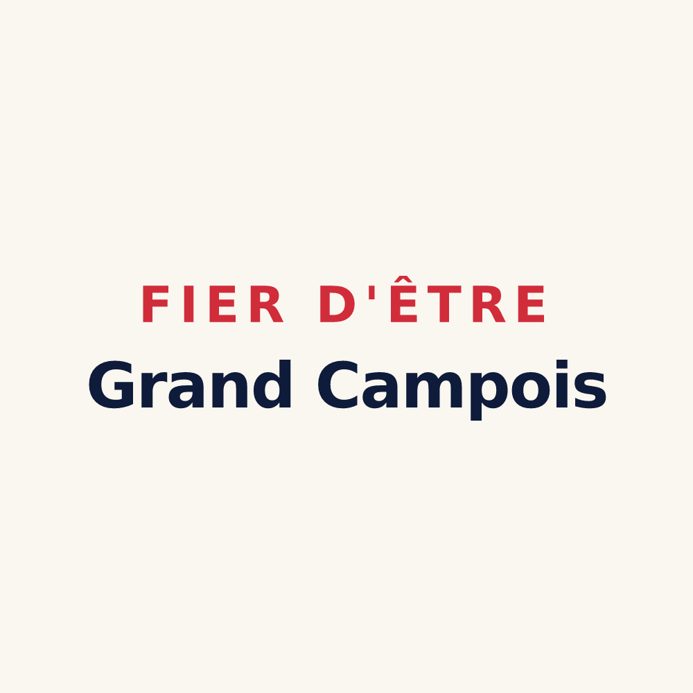 Tasse « Fier d'être Grand Campois » — design pour Grand-Camp