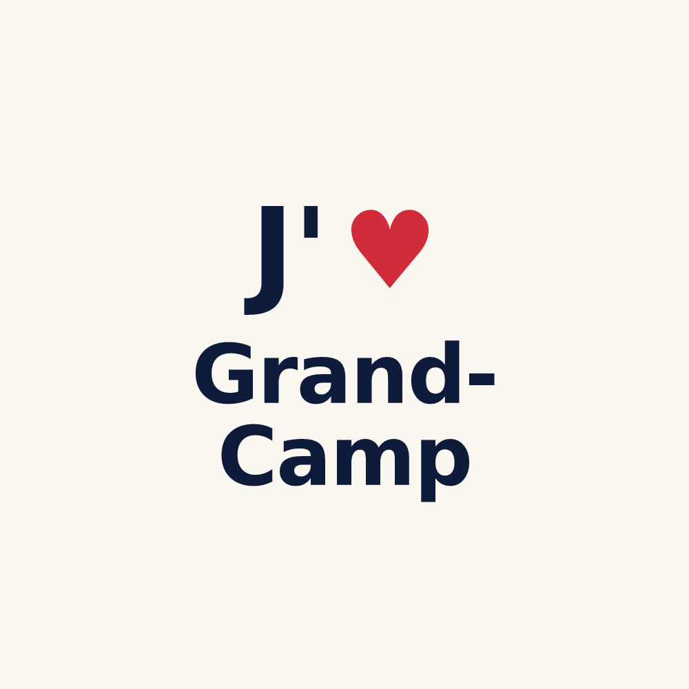 Tasse personnalisée Grand-Camp — design J'aime Grand-Camp