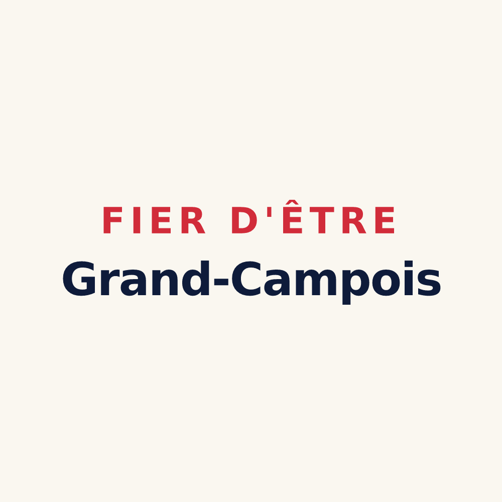 Tasse « Fier d'être Grand-Campois » — design pour Grand-Camp