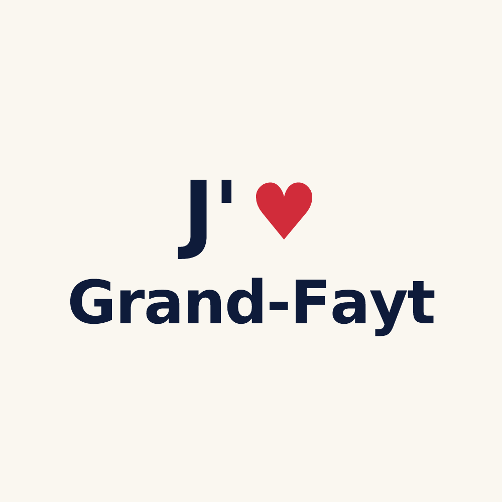 Tasse personnalisée Grand-Fayt — design J'aime Grand-Fayt