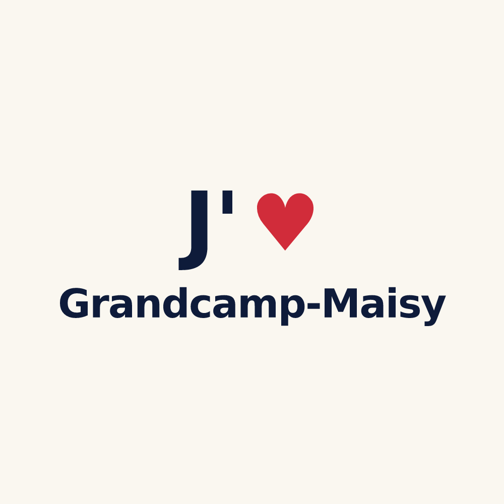 Tasse personnalisée Grandcamp-Maisy — design J'aime Grandcamp-Maisy