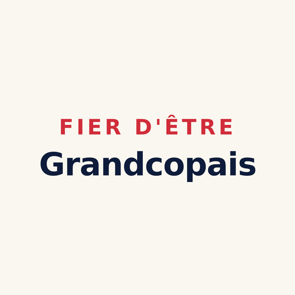 Tasse « Fier d'être Grandcopais » — design pour Grandcamp-Maisy