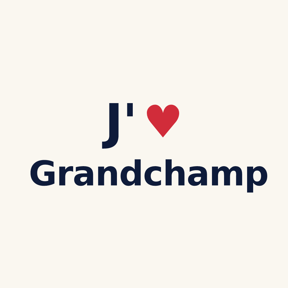 Tasse personnalisée Grandchamp — design J'aime Grandchamp